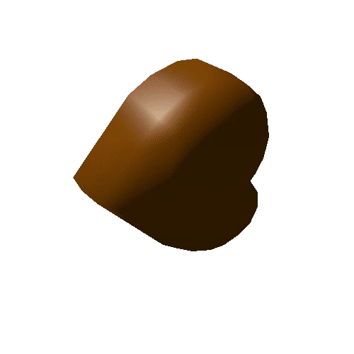 Chocolate Candy 1 Heart